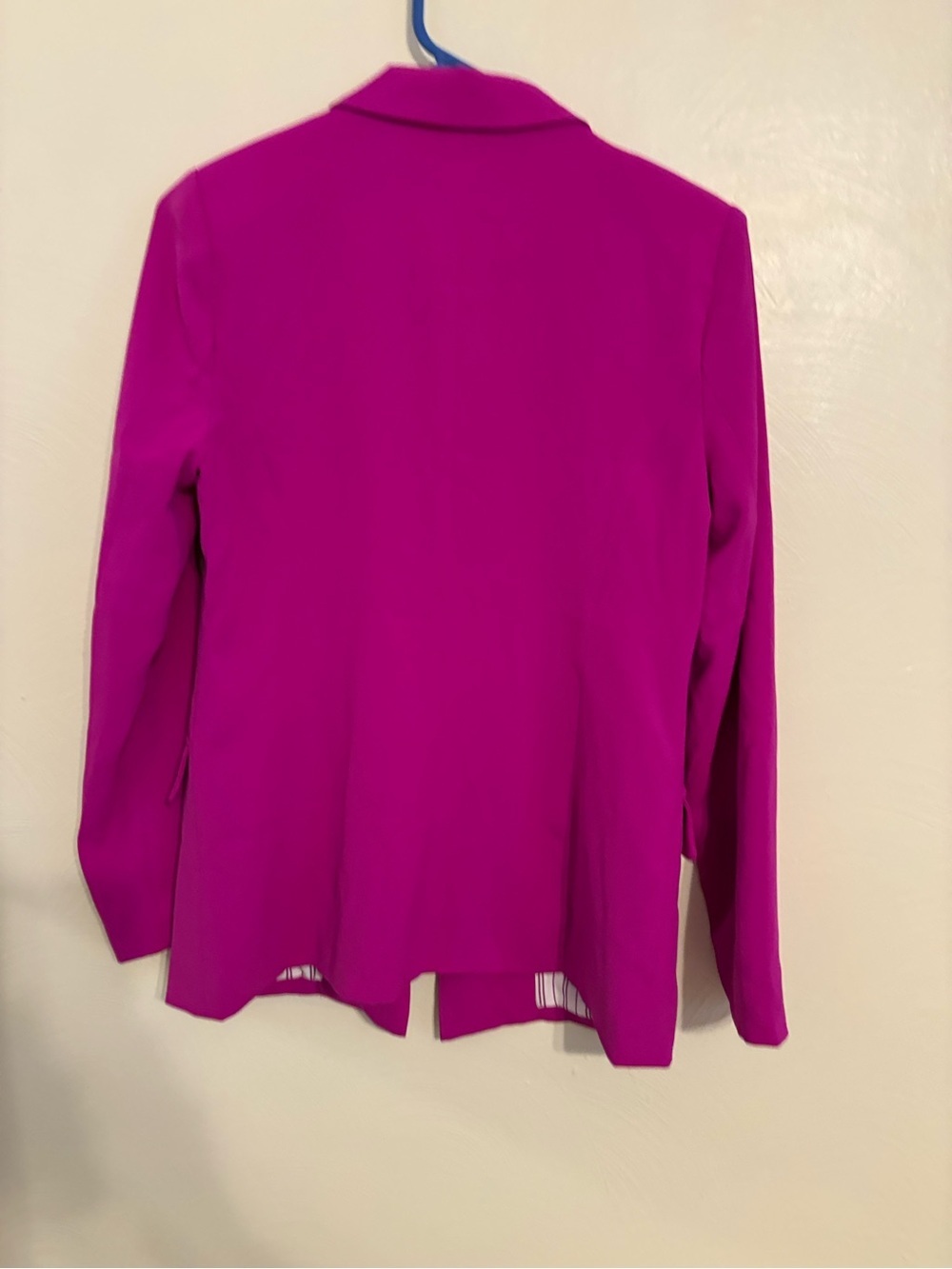Skies Are Blue Fuchsia Open Front Blazer Jacket XS Pink Career Office - Picture 8 of 8